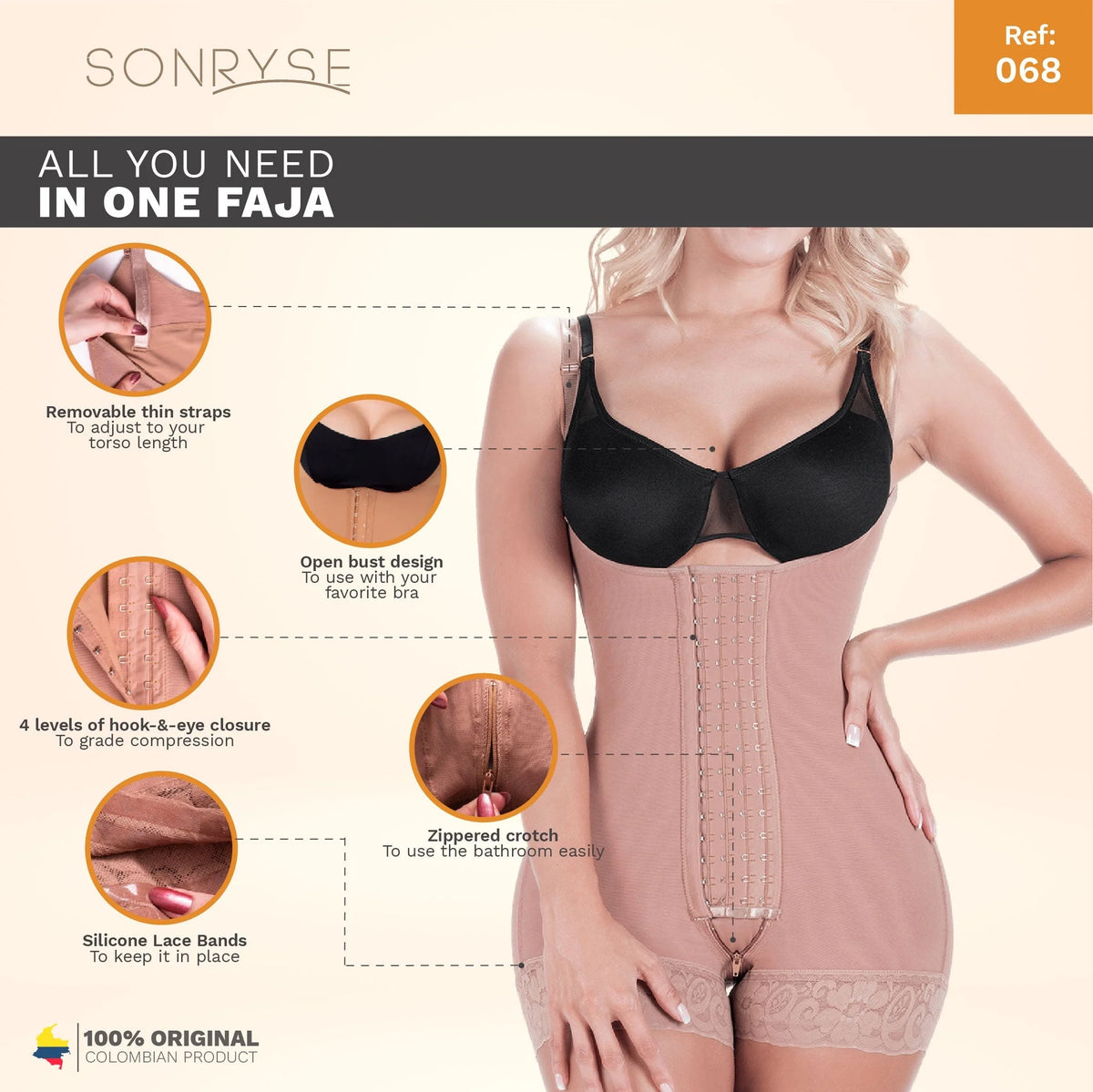 Faja Postparto y Postquirúrgica (Alta Compresión)