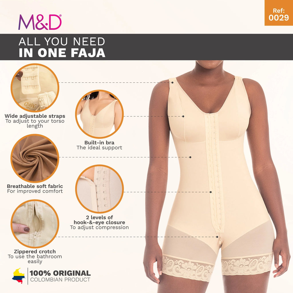 Faja Body Shaper Mid-Thigh (Alta Compresión)